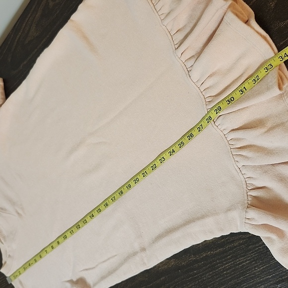ULLA JOHNSON PINK TILLIE RUFFLE DRESS Size Small Sweatshirt Mini - Picture 9 of 11